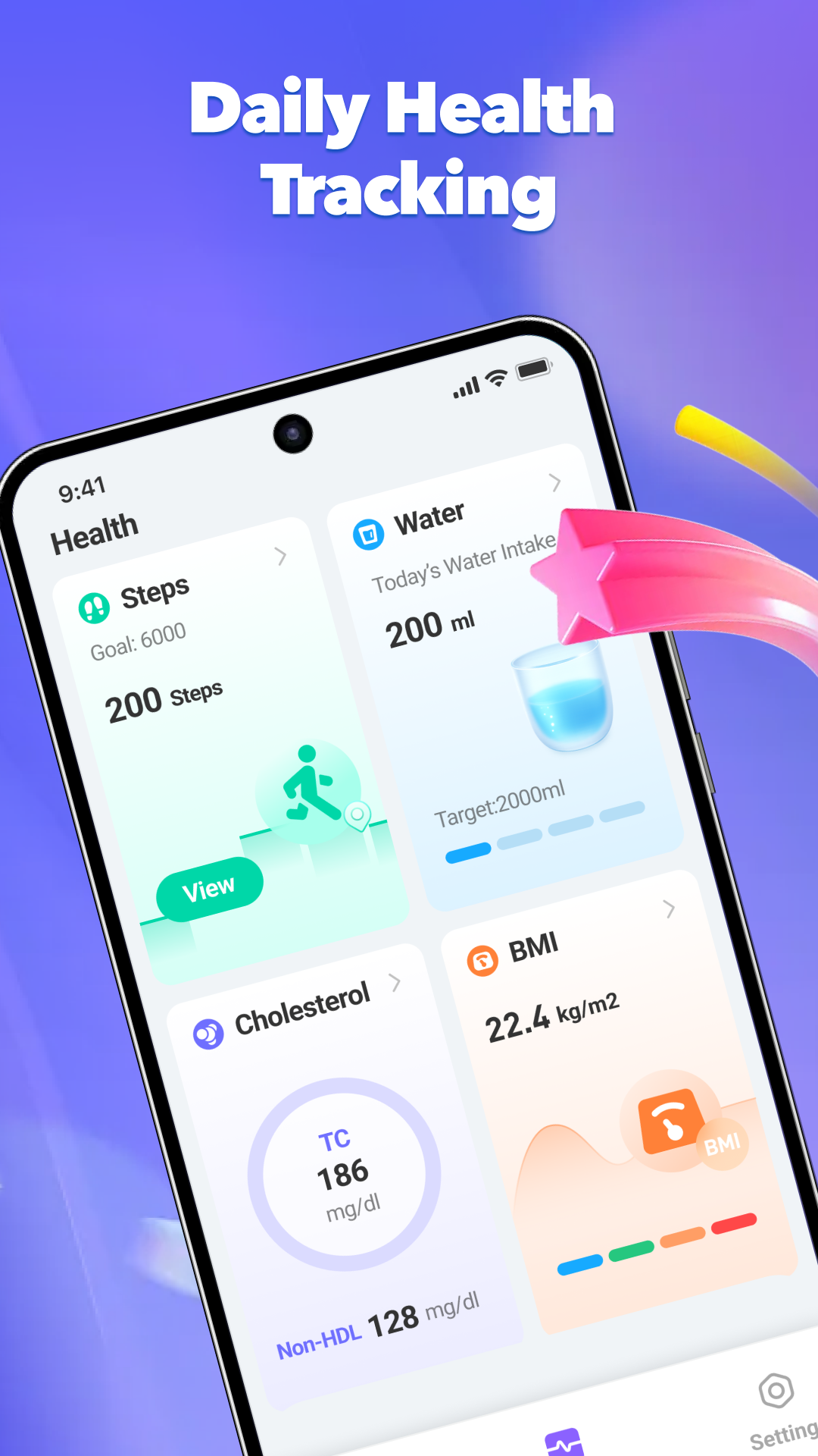 Daily Health Tracking - Comprehensive daily health metrics